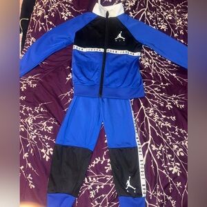 Blue and Black Nike Jordan Toddler Tracksuit